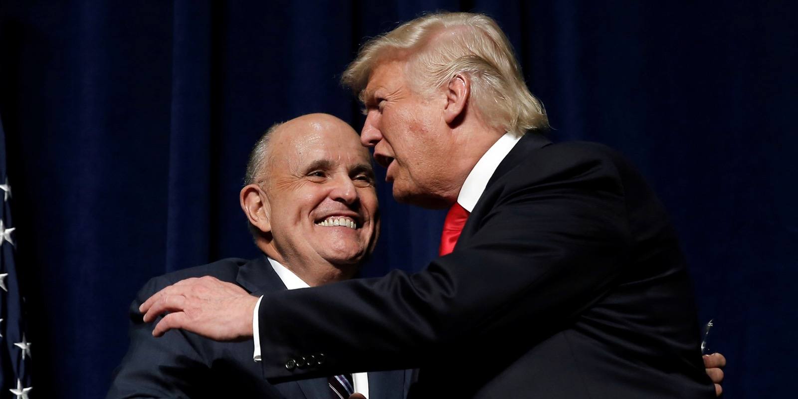 "Rudy Giuliani - ex-consilier legal al lui Trump - condamnat pentru împiedicarea justitiei și obligat să plătească o compensație financiară semnificativă în 2023, într-un caz de defăimare"